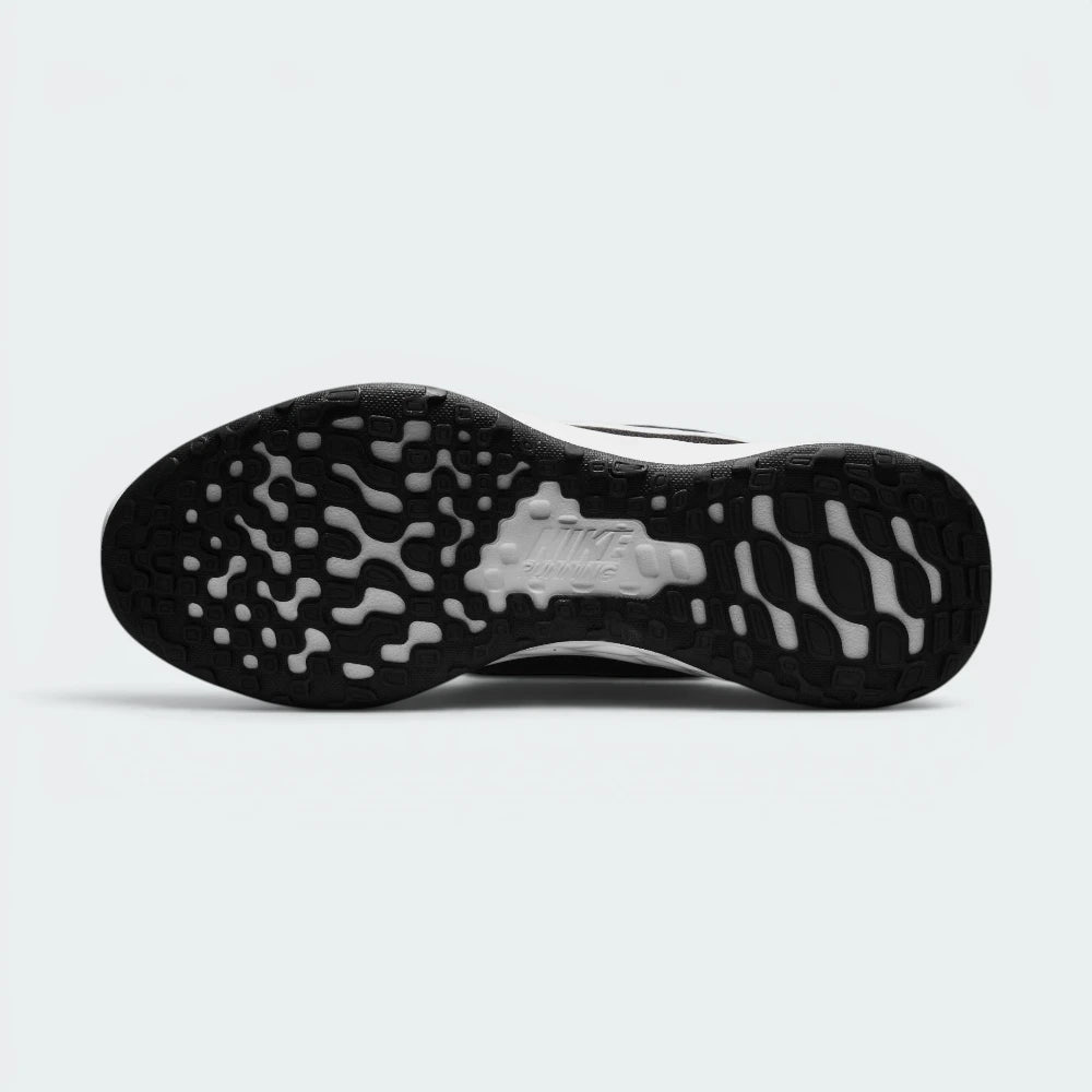 Focuses on the locked-in traditional lacing layout, displaying the perfect symmetry of the black mesh tongue, the matching black laces, and the airy open-cell mesh guarding the front toe box area.
