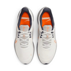 Top-down view of a pair of Nike Quest 5 Men's running shoes in sail, highlighting their breathable mesh construction and lacing system.