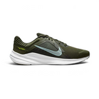 Nike Quest 5 Men's Green Running Shoes DD0204-300 side view showing breathable green mesh upper and foam midsole
