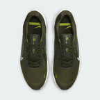 Nike Quest 5 Men's Green Running Shoes DD0204-300 top view showing lace-up system and padded tongue