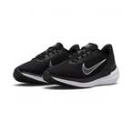 Nike Air Winflo 9 Women's Black Running Shoes DD8686-001 angled view highlighting streamlined silhouette and responsive cushioning design
