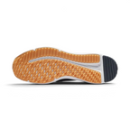 View of the outsole of the Nike Downshifter 12 Men's navy blue training shoes, showing the durable rubber tread pattern for multi-surface traction.