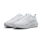 Emphasising the low-profile aerodynamic athletic silhouette and the professional harmony of the clean white panels.
