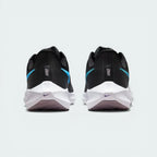 View from behind looking at the heel, focusing on the tapered collar design and the subtle reflective elements.