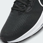 Close-up of the forefoot mesh and lacing, highlighting the precision stitching and the breathable fabric technology.