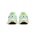 Rear view of the Nike Air Zoom Pegasus 39 Men's green running trainers, focusing on the supportive heel collar and design for smooth transitions.