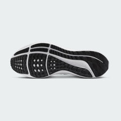View of the outsole of the Nike Air Zoom Pegasus 39 Men's blue running trainers, showing the durable rubber waffle-inspired tread pattern for road traction.