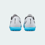 Rear view of the heel, focusing on the structured support and the "Mercurial" branding at the back.