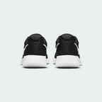 Nike Tanjun Men's Black Trainers DJ6258 top view showing lace-up closure and padded tongue