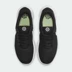 Nike Tanjun Men's Black Trainers DJ6258 angled side view showing low-cut profile and foam midsole