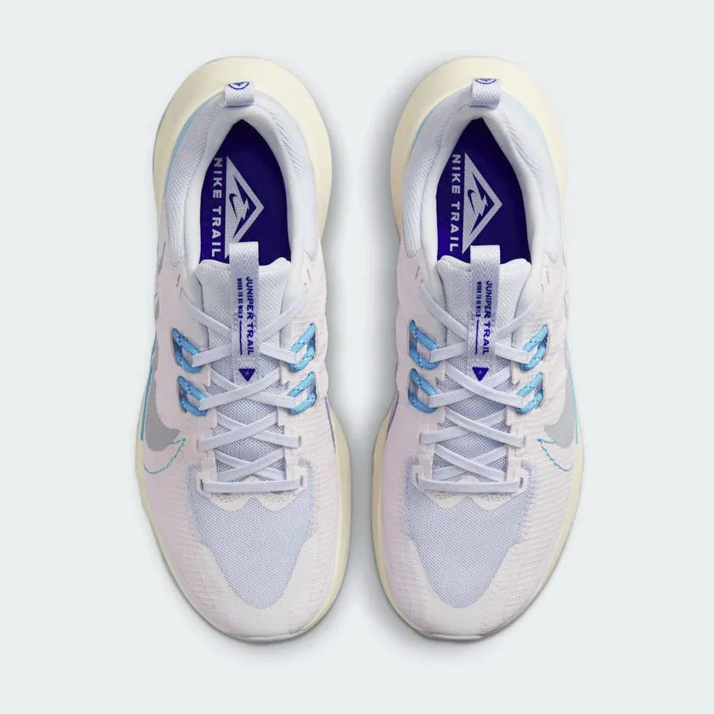 Nike Juniper Trail 2 Women's Running Shoes DM0821-600 top view showing lacing system and padded tongue