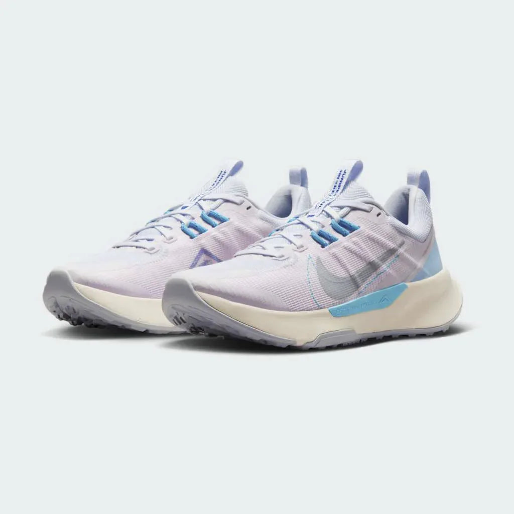 Nike Juniper Trail 2 Women's Running Shoes DM0821-600 angled view highlighting supportive midfoot and forefoot build