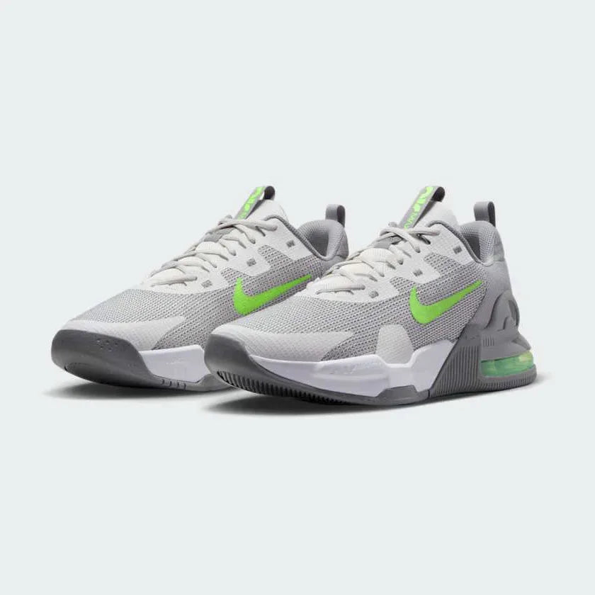 Nike Air Max Alpha Trainer 5 Men's Shoes DM0829-009 angled view highlighting heel cushioning and supportive build