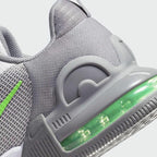 Rear underside close-up of Nike Air Max Alpha Trainer 5 Men's Shoes DM0829-009 heel and Max Air sole unit