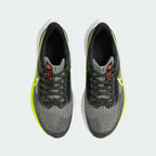 Top-down view of a pair of Nike Air Max Alpha Trainer 5 Men's shoes in black, highlighting their sturdy silhouette and lace-up closure.
