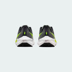 Rear view of the Nike Air Max Alpha Trainer 5 Men's black, focusing on the prominent Max Air unit in the heel and wide, flat base for stability.