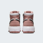 Air Jordan 1 Elevate High Women's Pink Trainers DN3253-601 back view showing heel tab and extended collar height