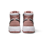 Air Jordan 1 Elevate High Women's Pink Trainers DN3253-601 back view showing heel tab and extended collar height