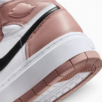 Rear underside close-up of Air Jordan 1 Elevate High Women's Pink Trainers DN3253-601 platform heel and outsole pattern