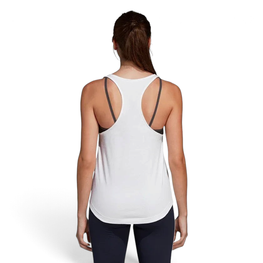Adidas Women's Linear Loose Tank Top Black / White DP2360 Secondary image