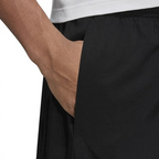 Close-up of adidas Essentials Men's Chelsea Shorts DQ3085 lightweight polyester fabric with mesh lining