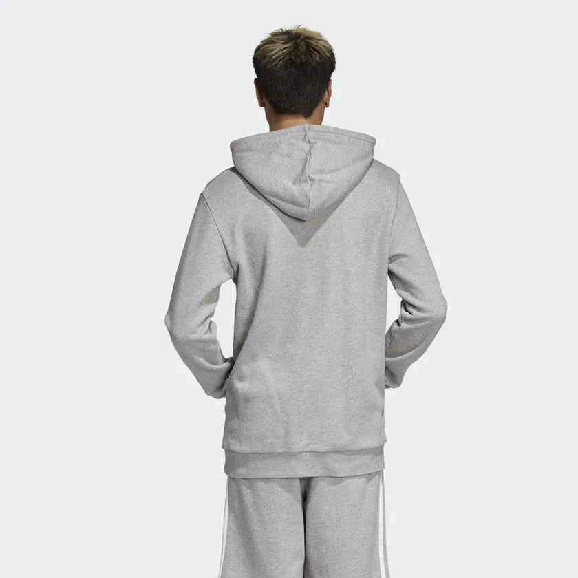 Adidas Trefoil Hoodie Men's Grey Heather Classic Comfort DT7963 Secondary image
