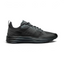 Nike Lunar Roam Men's trainers in dark smoke grey and black, side profile showing plush Lunar foam midsole and breathable textile upper.