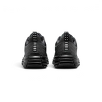 Rear view of the Nike Lunar Roam Men's trainers in dark smoke grey, focusing on the sculpted heel and subtle branding.