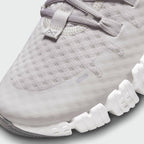 Close-up of Nike Free Metcon 5 Men's Grey Training Shoes DV3949-002 lacing system and mesh texture