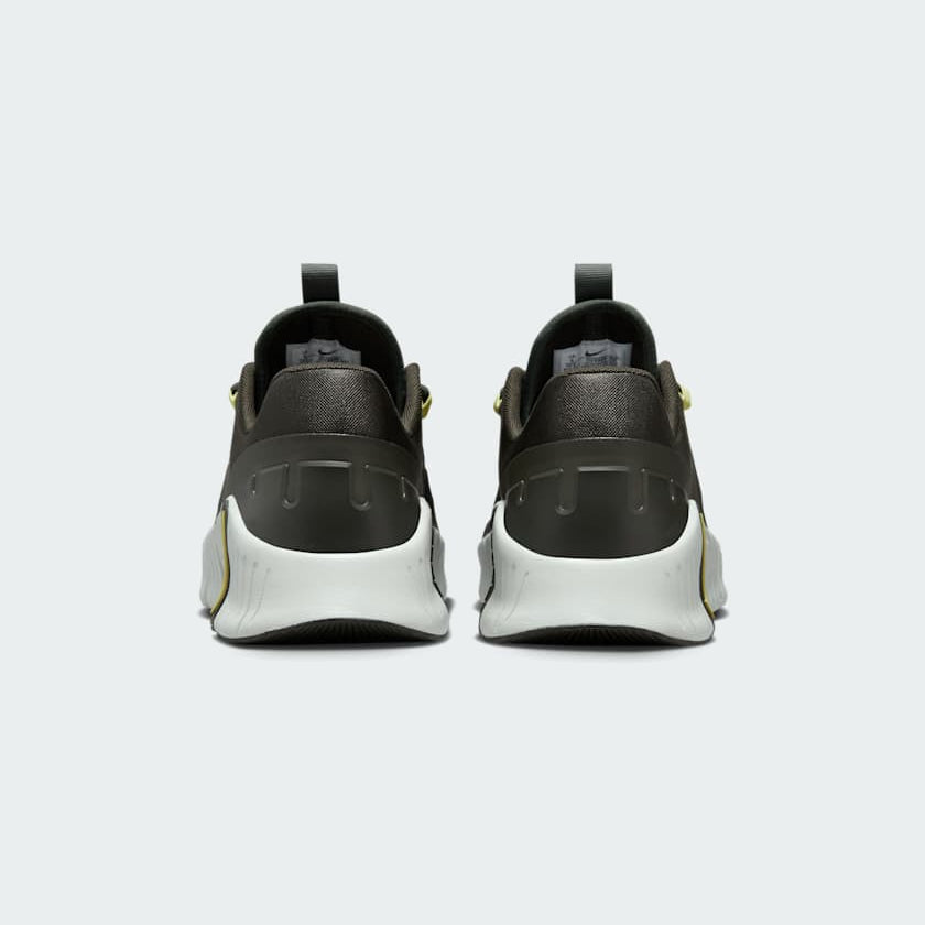 Nike Free Metcon 5 Men's Training Shoes DV3949 back view showing heel tab and wide base