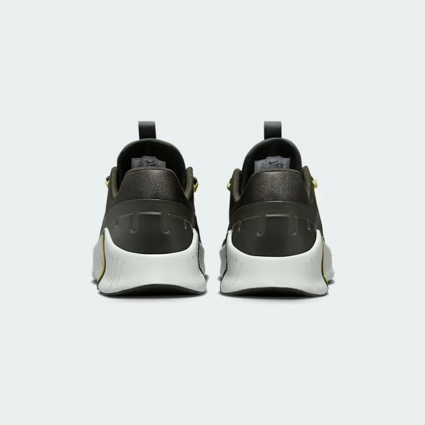 Nike Free Metcon 5 Men's Training Shoes DV3949 back view showing heel tab and wide base