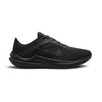 Nike Air Winflo 10 Men's black running trainers side profile with visible Air cushioning