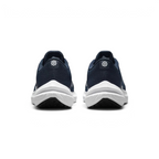 Rear view of the Nike Air Winflo 10 Men's navy running shoes, focusing on the supportive heel collar and design.