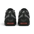 Rear view of the Nike Air Max 95 Men's running shoes, focusing on the prominent heel counter and Nike Air branding.