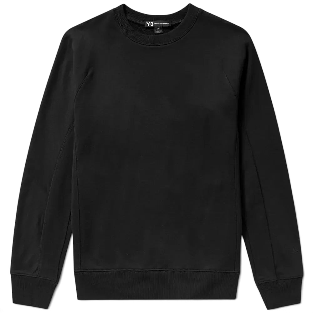 tradesports.co.uk Adidas Y-3 Men's Classic Crew Neck Sweater - Black