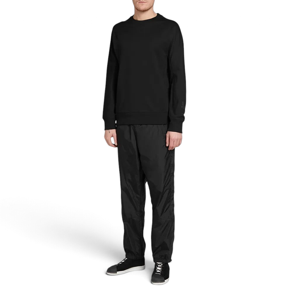 tradesports.co.uk Adidas Y-3 Men's Classic Crew Neck Sweater - Black