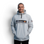 Ellesse Mont 2 Overhead Anorak Jacket Men's in grey marl, front view worn by a model showing the fit and quality