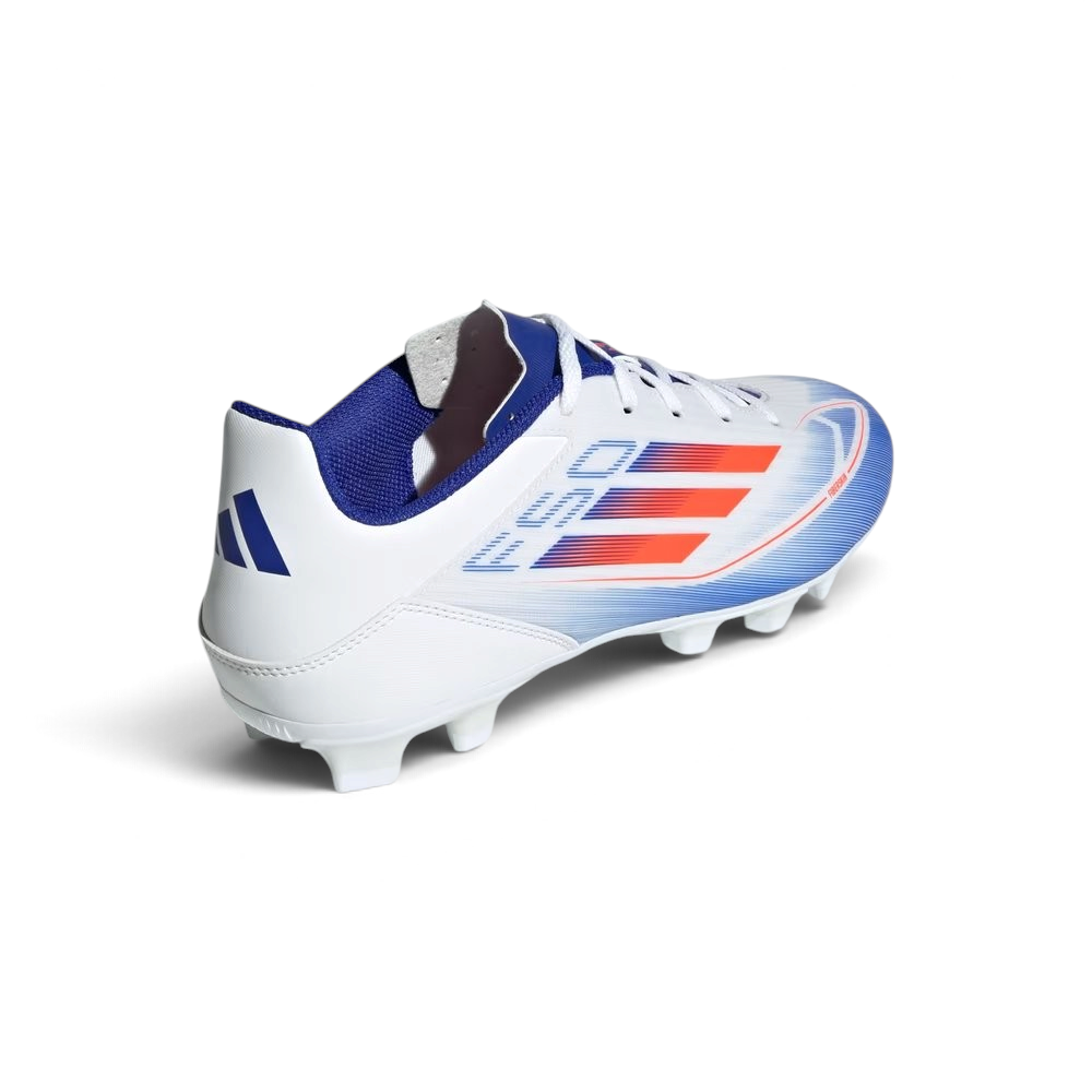 View from Behind Looking at the Heel: Focusing on the streamlined heel counter and the clean white finish.