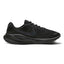Highlights the sleek lateral silhouette showing the Black engineered mesh upper, subtle tonal Off-Noir Nike Swoosh, sculpted black foam midsole, and durable rubber outsole tread.