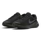 Emphasising the low-slung, modern road-running stance and the clean, uniform texture of the stealthy Black and Off-Noir build.