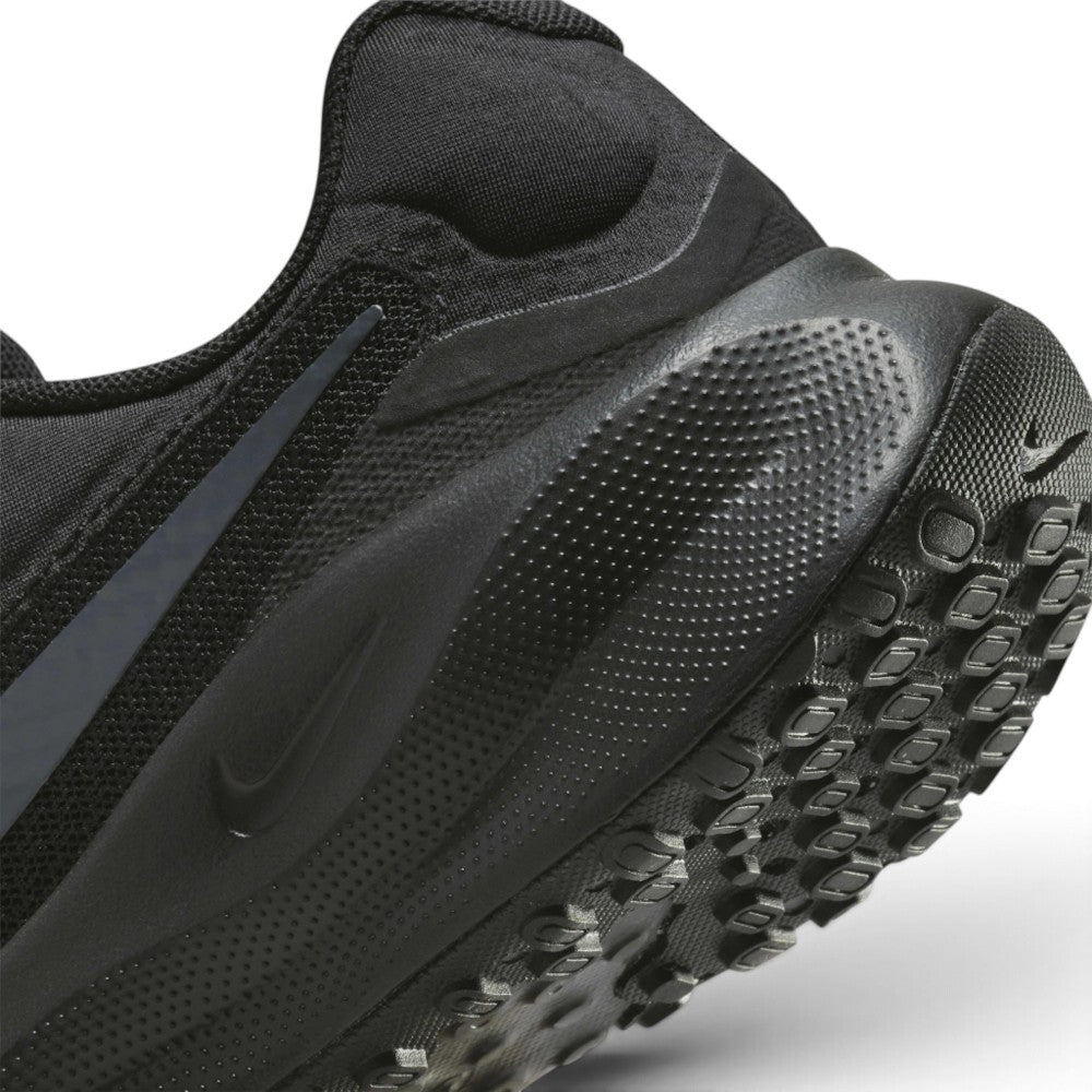 Highlights the "unreal" clean finish where the sculpted foam midsole meets the generative lugged rubber outsole tread.