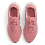 Focuses on the locked-in central lacing layout, displaying flat Red Stardust laces, padded mesh tongues with takeoff touch points, "Nike Comfort Footbed" insoles, and plush padded ankle collars.