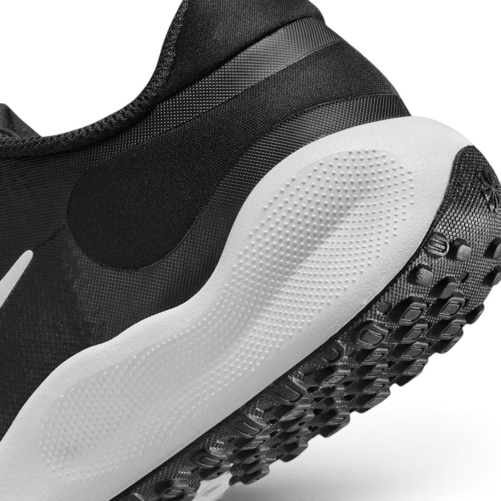 Detailed zoom on the midsole area, highlighting the plush foam texture and the transition to the durable rubber outsole.