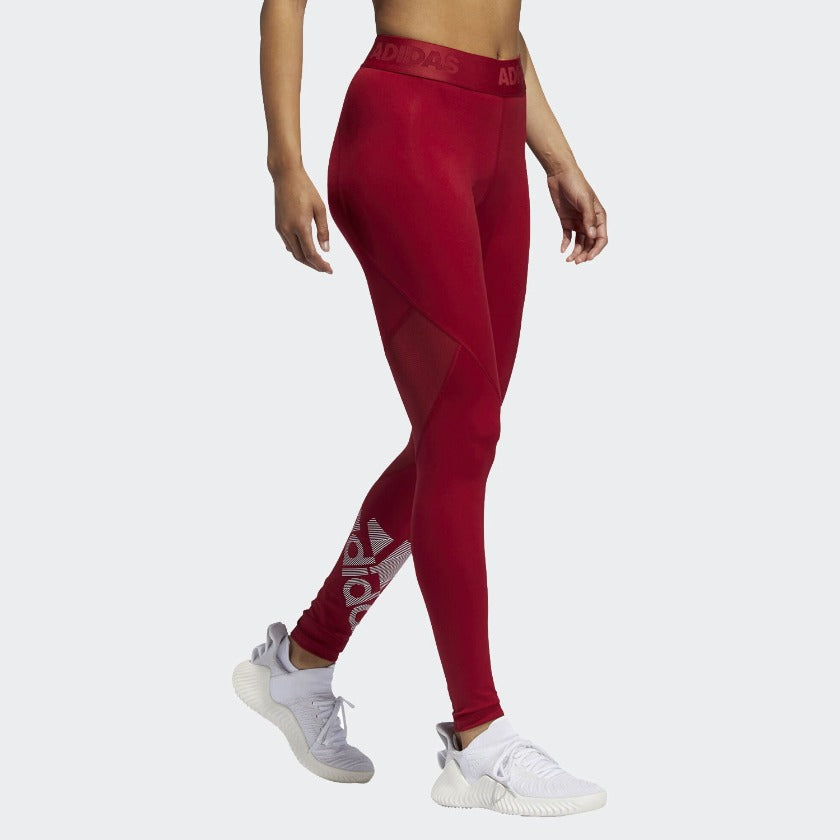 Adidas Legging (ORI) Sports Women Alphaskin 3-Stripes Long Tight