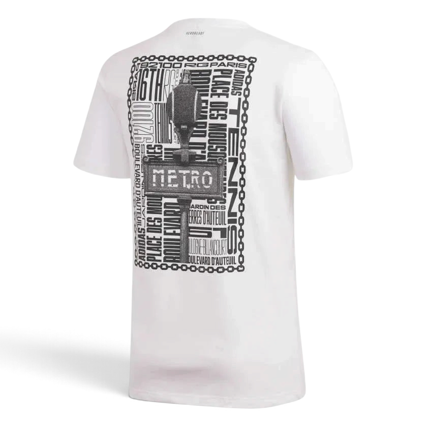 tradesports.co.uk Adidas Men's Paris Graphic Tee Shirt - White