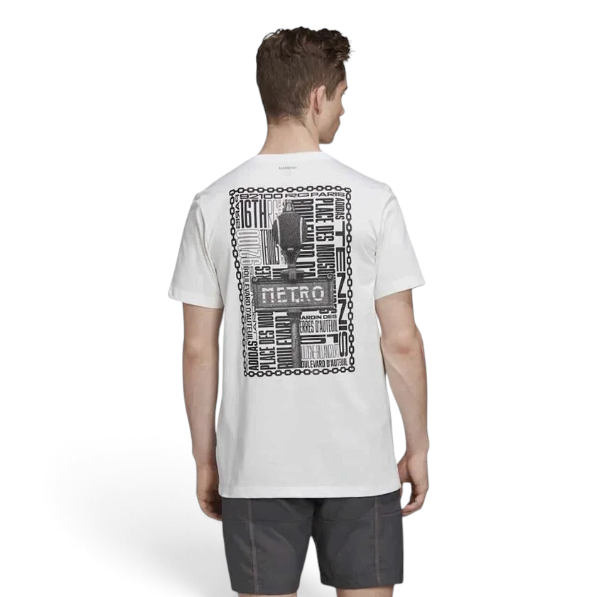 tradesports.co.uk Adidas Men's Paris Graphic Tee Shirt - White