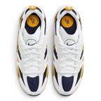 Top-down view of the Summit White Nike Jam shoes, highlighting the breathable mesh panels and the technical lacing system designed for a secure fit.