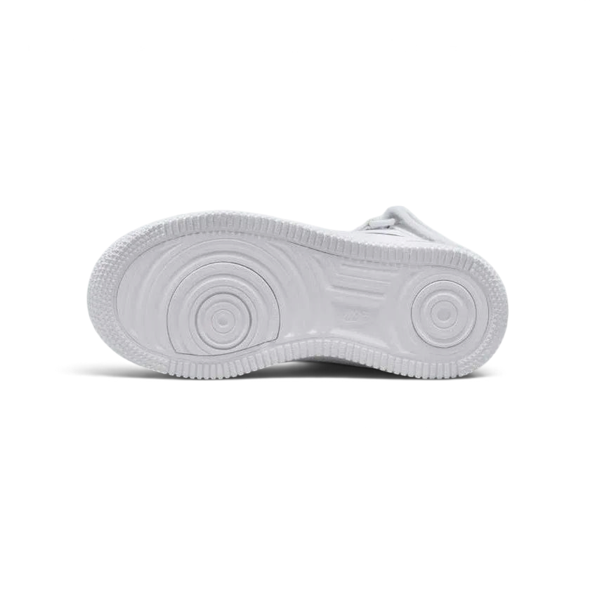 Nike Air Force 1 Mid EasyOn Juniors White FN1193-111 outsole with pivot-circle traction pattern