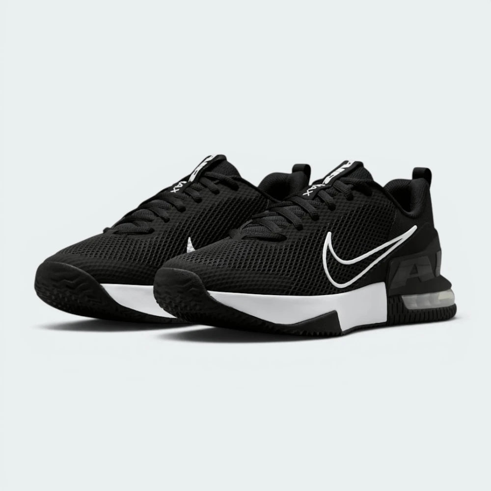 Emphasising the wide, aggressive workout stance of the platform base and the professional harmony of the deep black overlays against the sharp white branding details.
