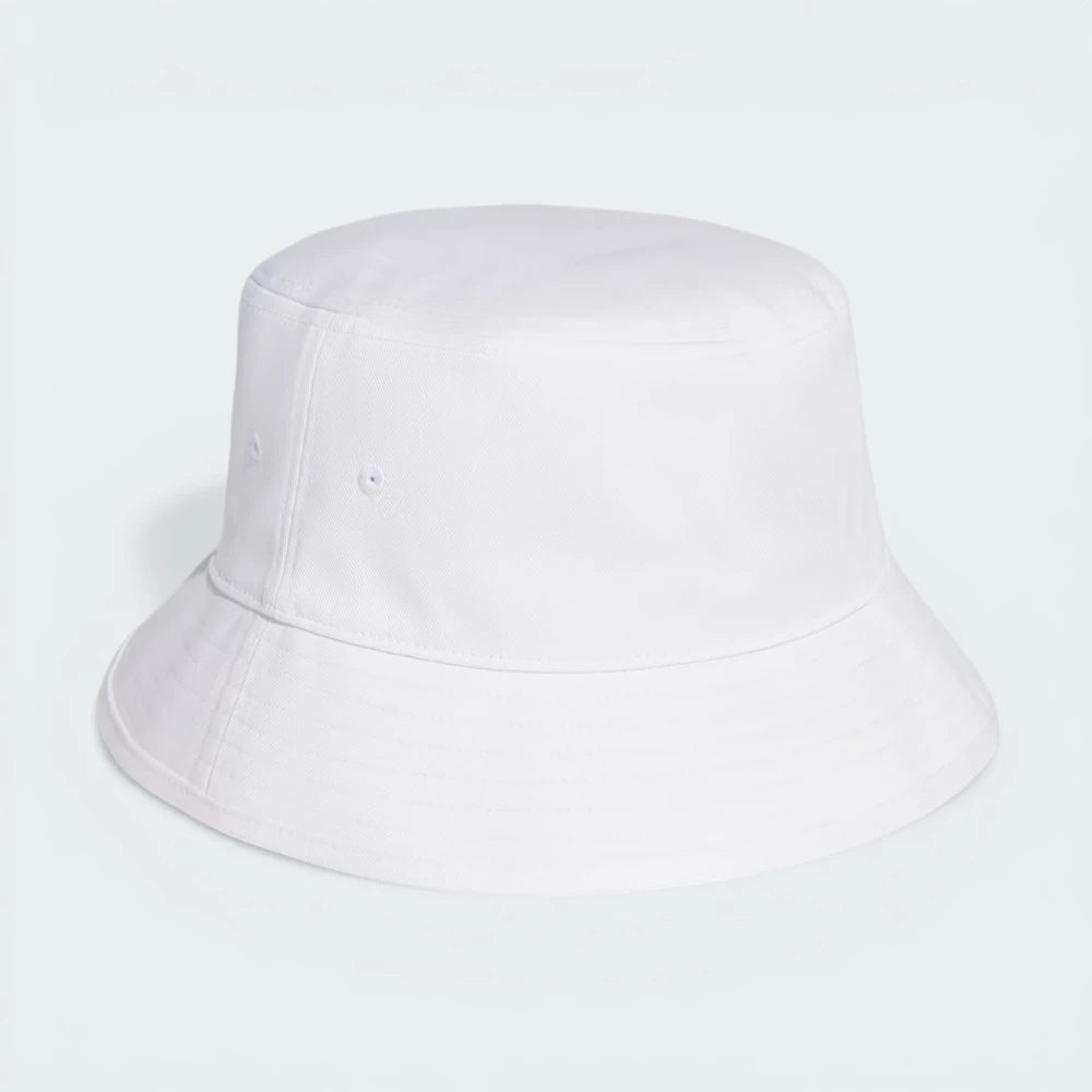 View from behind looking at the crown, showcasing the uniform rows of stitching that reinforce the brim.